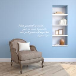 Pour A Drink Put On Lipstick Elizabeth Taylor Quote - Vinyl Wall Art Decal Custom Stickers - thumbnail 1