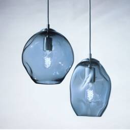 Bluestone Petra Pendant Light Hand Blown Glass Made To Order - thumbnail 3