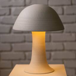 Dome #2 Lamp - Artist Made Handmade Ceramic Mushroom Style - thumbnail 2