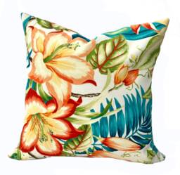 Tommy Bahama Pillow Cover, Decorative Throw Pillow, Outdoor Pillow, Tropical Beach Nautical Accent - thumbnail 1