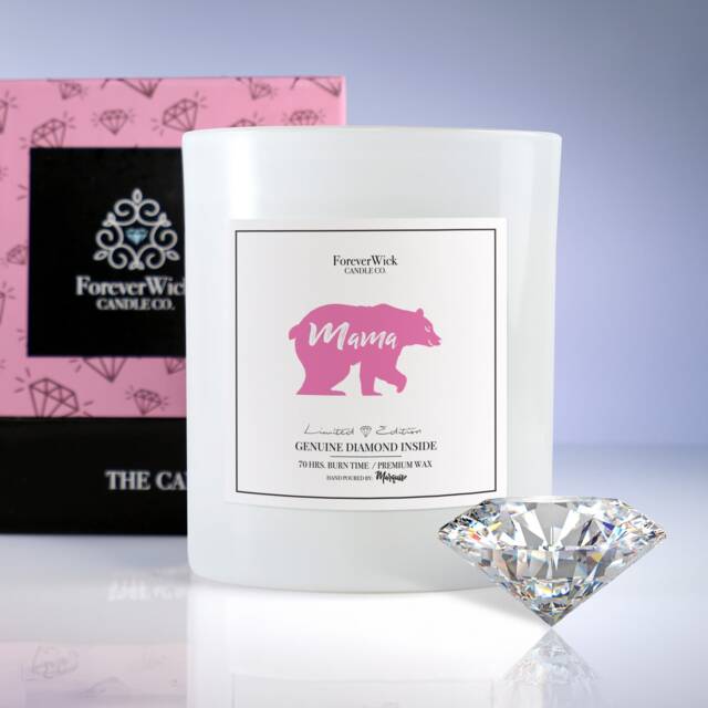 Mama Bear Diamond Candle - 70 Hr Burn Time - image 1
