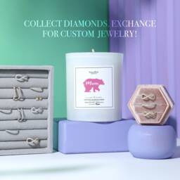 Mama Bear Diamond Candle - 70 Hr Burn Time - thumbnail 4