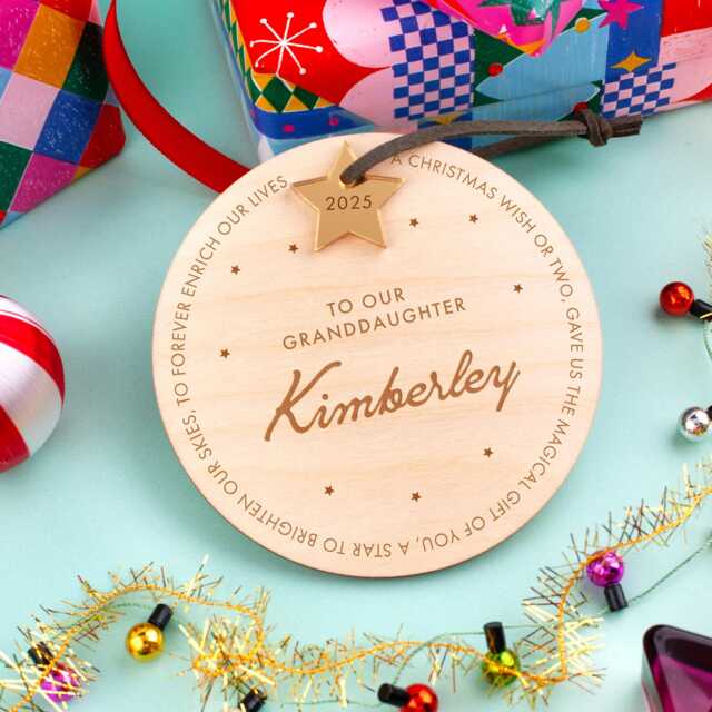 Personalised Christmas Decoration, Granddaughter Gift, Grandson Ornament, Special Son, Daughter, Gift For Her - image 1