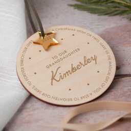 Personalised Christmas Decoration, Granddaughter Gift, Grandson Ornament, Special Son, Daughter, Gift For Her - thumbnail 2