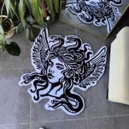 Medusa Fluffy Tufted Rug/Snakes - thumbnail 4