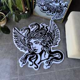 Medusa Fluffy Tufted Rug/Snakes - thumbnail 3