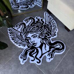 Medusa Fluffy Tufted Rug/Snakes - thumbnail 2