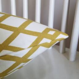 Graphic Fret - Robert Allen Decorative Pillow Cushion Covers Accent Throw Mustard - thumbnail 2