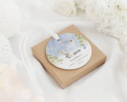 Baby's First Christmas Decoration - Babys Keepsake Bauble Ceramic Ornament 1st Xmas Baby Gift - thumbnail 1
