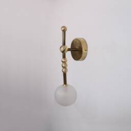 Modern Gold Wall Sconce , Lighting - Blackened Brass Lamp Vanity Light Fixture, Sconce, Lamp - thumbnail 3