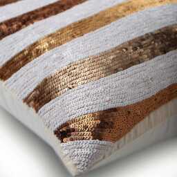 "Art Silk White Pillow Cushion 16""x16" - thumbnail 3