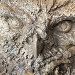 Owl Sculpture - Dodgy Landing Bronze Resin By Christine Baxter - thumbnail 3