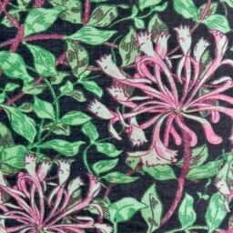 Handmade William Morris Floral Lampshade Pink & Jade Green Tapered Shade - thumbnail 3