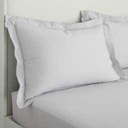 Personalised Grey Cotton 200Tc Oxford Pillowcase