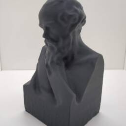 Socrates Bust - Ornament Figure Paintable Art Model Figurine Mythical Fantasy Sci-Fi Perfect Unique Geek Gift Him Her 3D - thumbnail 2