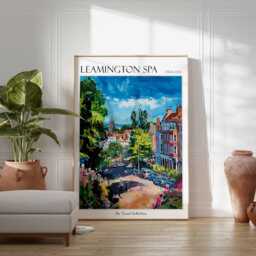 Leamington Spa Travel Poster British Heritage Art Print - thumbnail 2