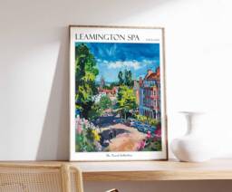 Leamington Spa Travel Poster British Heritage Art Print - thumbnail 1