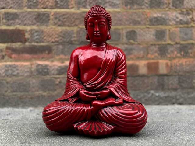 Unique Japanese Buddha Statue Concrete Relaxing Sculpture Zen Garden Decoration Buddha Lover Gift Garden Ornament Yard Art - image 1