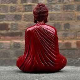 Unique Japanese Buddha Statue Concrete Relaxing Sculpture Zen Garden Decoration Buddha Lover Gift Garden Ornament Yard Art - thumbnail 4