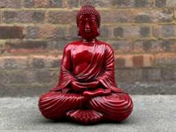 Unique Japanese Buddha Statue Concrete Relaxing Sculpture Zen Garden Decoration Buddha Lover Gift Garden Ornament Yard Art - thumbnail 1