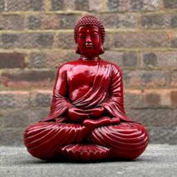 Unique Japanese Buddha Statue Concrete Relaxing Sculpture Zen Garden Decoration Buddha Lover Gift Garden Ornament Yard Art - thumbnail 3