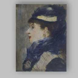 Elegant Victorian Lady Portrait Impressionist Oil Painting Canvas Wall Art Print Decor Picture Ready To Hang - thumbnail 1