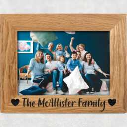 Personalised Picture Frame - Wooden Any Text Vinyl Gift Photo Included - thumbnail 2