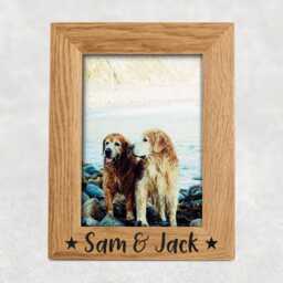 Personalised Picture Frame - Wooden Any Text Vinyl Gift Photo Included - thumbnail 4