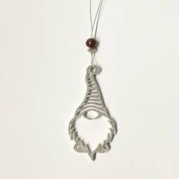 Hanging Gnome/Gonk - Set Of 3 Decoration, Quirky Christmas Pewter Handmade Uk, Decoration - thumbnail 2