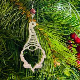 Hanging Gnome/Gonk - Set Of 3 Decoration, Quirky Christmas Pewter Handmade Uk, Decoration - thumbnail 3