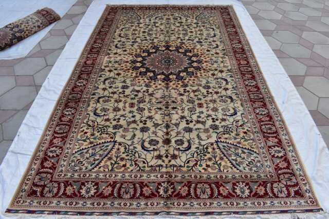 Handmade Large Afghan Wool Rug Traditional Chob Rang Carpet - 16.8x9.7 Ft - image 1