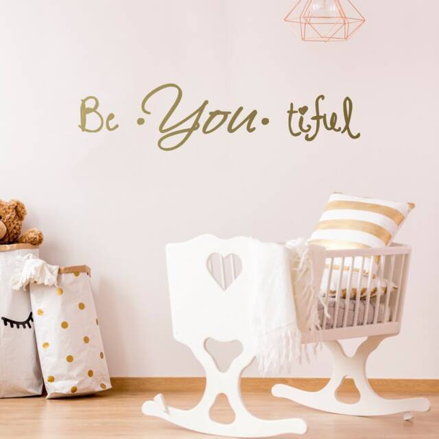Beautiful Quote Wall Sticker - Be You Own Kind Of Tiful Beyoutiful Art Vinyl Decal Your Motivational Inspiring Positive Girl Sign Word - image 1