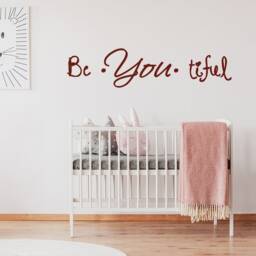 Beautiful Quote Wall Sticker - Be You Own Kind Of Tiful Beyoutiful Art Vinyl Decal Your Motivational Inspiring Positive Girl Sign Word - thumbnail 4