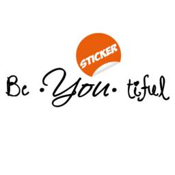 Beautiful Quote Wall Sticker - Be You Own Kind Of Tiful Beyoutiful Art Vinyl Decal Your Motivational Inspiring Positive Girl Sign Word - thumbnail 2