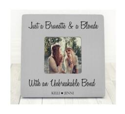 Brunette & A Blonde Best Friend Bond Picture Frame Friends Gift - thumbnail 1