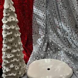 Handmade Ceramic Bisque Christmas Tree Diy Xmas Sculpture - 16 Inch - thumbnail 4