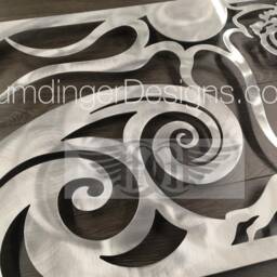 Ocean Waves Scene Oak Tree Metal Wall Art - Free Shipping Large - thumbnail 4
