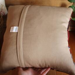 Vintage Kilim Pillow Cover - 16 Inch - Handwoven Slit Weave, Nomadic Style - thumbnail 4