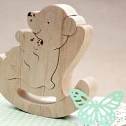 Puzzle Bears Family, Toy Game, Christmas Toys, Baby Shower, Montessori Toys For Kids, Kids Puzzle, Eco Toys - thumbnail 4
