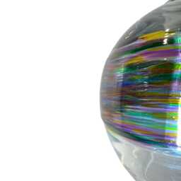 Hand Blown Glass Aurora Pendant Light Jewel Tone Accent Lighting Ready-Made - thumbnail 3
