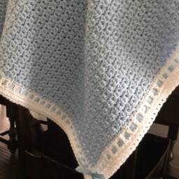 Crochet Baby Gift Set - Blanket, Hat, Booties & Diaper Cover Handmade Newborn Shower Coming Home Outfit - thumbnail 2