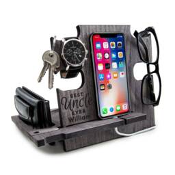 Gift For Uncle, Docking Station, Best Unlce Ever, Christmas Gift, Uncle Gifts, Charging Uncle, Iphone Dock.gifs Uncle - thumbnail 1