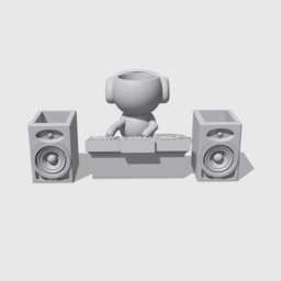 Wee Jimmy Deck Wizard Dj With Speakers Added Whimsical Quirky Succulent Planter Airplant Holder - Ships From Australia - thumbnail 2