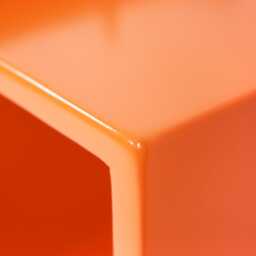 Mid Century Record Player Stand , Orange Pink Vinyl Storage Cabinet , Handmade Retro Turntable Unit, Funky Modern Media Console - thumbnail 4