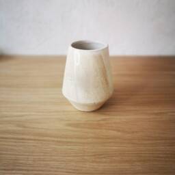 Vase/Ceramic Vase Beige Handmade Ceramics Decoration Container Flowers For The Room - thumbnail 3