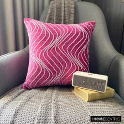 "Handmade Striped Fuchsia Pink Pillow Case 24""x24""/26""x26" - thumbnail 3