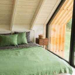 Matcha Green Linen Duvet Cover. Boho Bedding. Linen Cover Queen - thumbnail 3