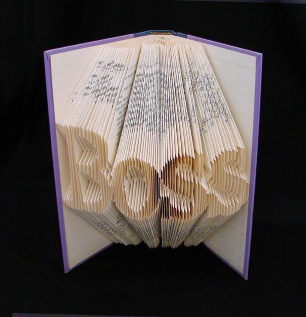 Boss Inspirational Words 4 Letters Folded-Book Art Sculpture - image 1