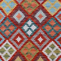 3x10 Runner Rug, Afghan Authentic Handmade Kilim Wool Rug, Geometric Patterns Multicolor Natural Veg Dyes Flatweave Hallway - thumbnail 3