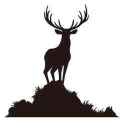 Forest Buck Wall Decal Deer Vinyl Hunter Decor For Living Room Bedroom - 189 - thumbnail 3